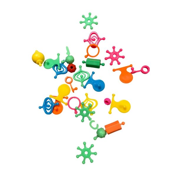 Children's Beading Toy Kit Cordless Pop Snap Together Beads with Storage Box - Picture 6 of 13